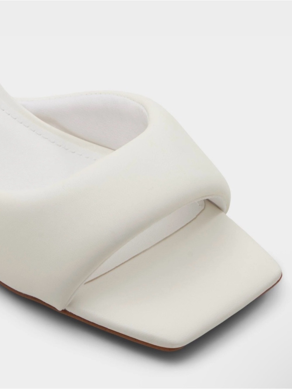 Aldo Ivory Open-Toe Slide Mules - Picture 4 of 8